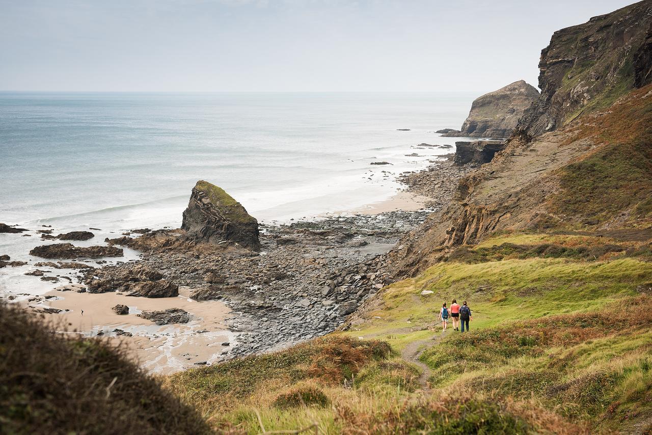 Gasthaus Trevigue Farm Crackington Haven Exterior foto
